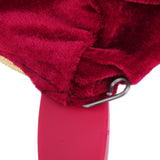 Maxbell Magic Change Bag with Handle Zipper Twisting Handle Magic Trick -Wine Red