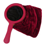 Maxbell Magic Change Bag with Handle Zipper Twisting Handle Magic Trick -Wine Red