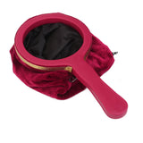 Maxbell Magic Change Bag with Handle Zipper Twisting Handle Magic Trick -Wine Red