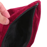 Maxbell Magic Change Bag with Handle Zipper Twisting Handle Magic Trick -Wine Red