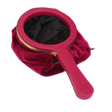 Maxbell Magic Change Bag with Handle Zipper Twisting Handle Magic Trick -Wine Red
