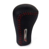 Maxbell Gear Knob Shift Leather Stitching for Toyota Black&amp;Red