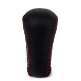 Maxbell Gear Knob Shift Leather Stitching for Toyota Black&Red