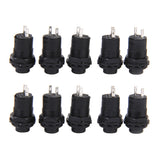 Maxbell 10 x Car Boat Locking Dash OFF-ON Push Button Switch Black