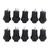 Maxbell 10 x Car Boat Locking Dash OFF-ON Push Button Switch Black