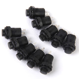 Maxbell 10 x Car Boat Locking Dash OFF-ON Push Button Switch Black