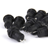 Maxbell 10 x Car Boat Locking Dash OFF-ON Push Button Switch Black