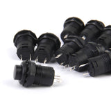 Maxbell 10 x Car Boat Locking Dash OFF-ON Push Button Switch Black