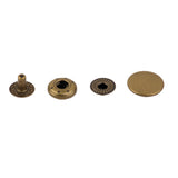 Maxbell 10 Sets Copper Snaps Fasteners Bronze Tone