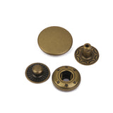 Maxbell 10 Sets Copper Snaps Fasteners Bronze Tone