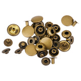 Maxbell 10 Sets Copper Snaps Fasteners Bronze Tone