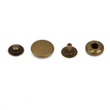 Maxbell 10 Sets Copper Snaps Fasteners Bronze Tone