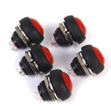 Maxbell 5 x Momentary Push Button Horn Switch for Doorbell/Boat/Car Waterproof Red