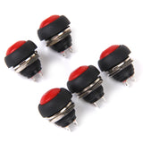 Maxbell 5 x Momentary Push Button Horn Switch for Doorbell/Boat/Car Waterproof Red