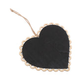 Maxbell Heart Wooden Hanging Blackboard Chalkboard W/Rope for Wedding Home Decor