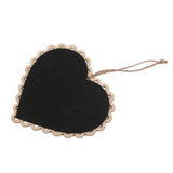 Maxbell Heart Wooden Hanging Blackboard Chalkboard W/Rope for Wedding Home Decor