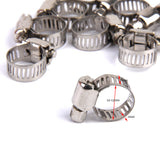 Maxbell 10Pcs Adjustable Fuel Petrol Pipe Hose Clips Stainless Spring Clamp 8-12mm