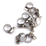 Maxbell 10Pcs Adjustable Fuel Petrol Pipe Hose Clips Stainless Spring Clamp 8-12mm