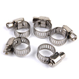 Maxbell 10Pcs Adjustable Fuel Petrol Pipe Hose Clips Stainless Spring Clamp 8-12mm