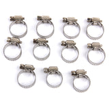 Maxbell 10Pcs Adjustable Fuel Petrol Pipe Hose Clips Stainless Spring Clamp 13-19mm