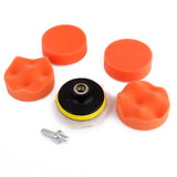 Maxbell 7pcs 3 inch Drill Thread Sucker Wool Cleaning Polishing Sponge Buffing Pad
