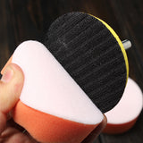 Maxbell 7pcs 3 inch Drill Thread Sucker Wool Cleaning Polishing Sponge Buffing Pad