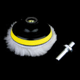 Maxbell 7pcs 3 inch Drill Thread Sucker Wool Cleaning Polishing Sponge Buffing Pad