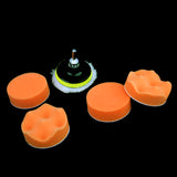 Maxbell 7pcs 3 inch Drill Thread Sucker Wool Cleaning Polishing Sponge Buffing Pad