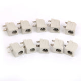 Maxbell DC 5.5 x 2.1mm Power Supply Sockets Female Jack Connectors 10pcs Offwhite