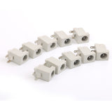 Maxbell DC 5.5 x 2.1mm Power Supply Sockets Female Jack Connectors 10pcs Offwhite