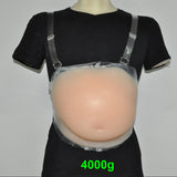 Maxbell Silicone Fake Belly Artificial Fake Pregnancy Baby Tummy Pregnant Bump 6-7 month（2500g）