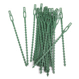 Maxbell 30pcs 16.5cm Plastic Cable Ties Gardening Clips Plant Ties Green