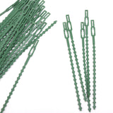 Maxbell 30pcs 16.5cm Plastic Cable Ties Gardening Clips Plant Ties Green