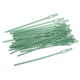 Maxbell 30pcs 16.5cm Plastic Cable Ties Gardening Clips Plant Ties Green