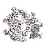 Maxbell 50pcs Silver Jewelry Making Charms Findings Necklace Bracelet DIY Supplier