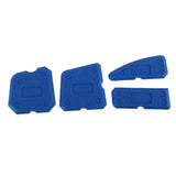 Maxbell Caulking Tool Kit Joint Sealant Silicone Grout Remover Scraper 4PCS Blue