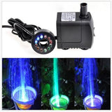 Maxbell 220-240V LED Multi Color Submersible Water Pump Aquarium Fountain EU Plug