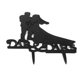 Maxbell Wedding Cake Topper Acrylic Bride Groom Couple Silhouette Celebration Party