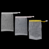 Maxbell 10pcs Mesh Soap Sack Saver Pouch Drawstring Holder Bags for Making Bubbles