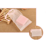 Maxbell 10pcs Mesh Soap Sack Saver Pouch Drawstring Holder Bags for Making Bubbles