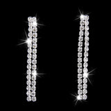 Maxbell Crystal Rhinestone Jewelry Necklace Earring Set Wedding Bridal Party