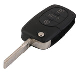 Maxbell 3 Button Flip Key Remote Cover Case Shell Holder for Audi A2 A3 A4 A6 A8