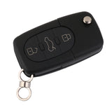 Maxbell 3 Button Flip Key Remote Cover Case Shell Holder for Audi A2 A3 A4 A6 A8