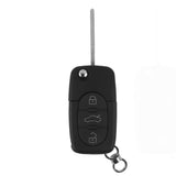 Maxbell 3 Button Flip Key Remote Cover Case Shell Holder for Audi A2 A3 A4 A6 A8
