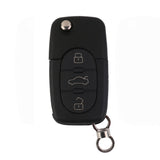 Maxbell 3 Button Flip Key Remote Cover Case Shell Holder for Audi A2 A3 A4 A6 A8