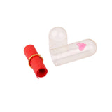 Maxbell 50pcs Transparent Heart Print Expression Capsule Pill with Wishing Paper 2cm