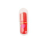 Maxbell 50pcs Transparent Heart Print Expression Capsule Pill with Wishing Paper 2cm