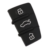 Maxbell 3 Button Rubber Pad Replacement for Audi A3 A4 A5 A6 A8 Remote Key Case