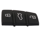 Maxbell 3 Button Rubber Pad Replacement for Audi A3 A4 A5 A6 A8 Remote Key Case