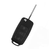 Maxbell 3 Button Pad Remote Flip Key Shell Case Cover Holder Fits VW PASSAT GOLF